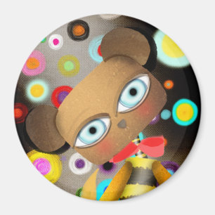 Retro-Bär Magnet