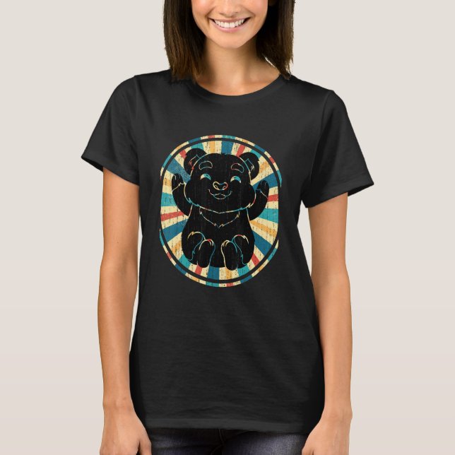 Retro-Bär T-Shirt (Vorderseite)