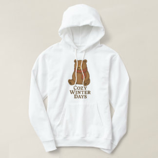 Retro-Bär-Winter Hoodie