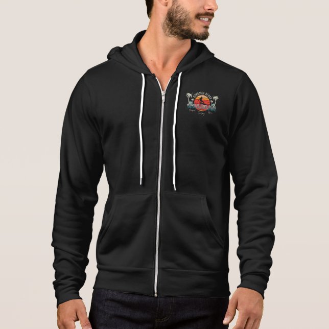 Retro Barbados Beach Hoodie (Vorderseite)