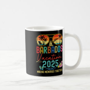 Retro Barbados Urlaub 2025 Erinnerungen Matching G Kaffeetasse
