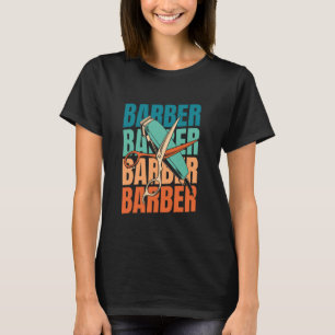 Retro Barbershop Haircut - Coiffeur Hairstyle Vint T-Shirt
