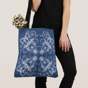 Retro barocke mit Blumenart Tasche