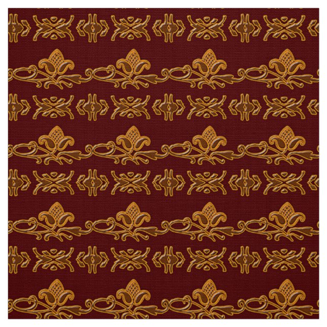 Retro barocker Mit Blumenburgunder Stoff (Muster)