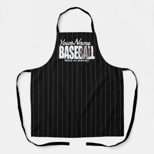 Retro-Baseball ADD NAME Streifen-Teamspieler Schürze
