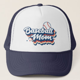 Retro Baseball Mama Trucker Hat Truckerkappe