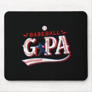 Retro Baseball Opa Frohen Vatertag Für Männer Spor Mousepad