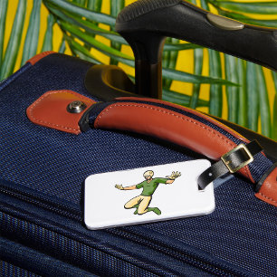 Retro Baseball Player Vintag Sports Graphic Gepäckanhänger