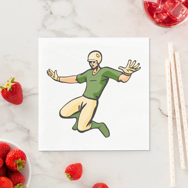 Retro Baseball Player Vintag Sports Graphic Serviette (Von Creator hochgeladen)