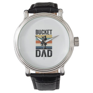 Retro-Baseball-Vater-Vektor-Design_1 Armbanduhr