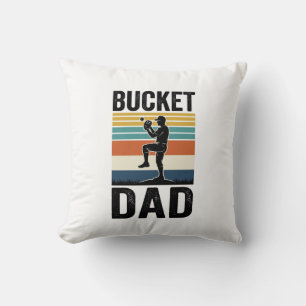 Retro-Baseball-Vater-Vektor-Design_1 Kissen