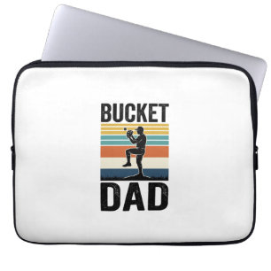 Retro-Baseball-Vater-Vektor-Design_1 Laptopschutzhülle