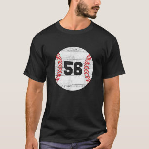 Retro-Baseballtrikot Nummer 56 T-Shirt