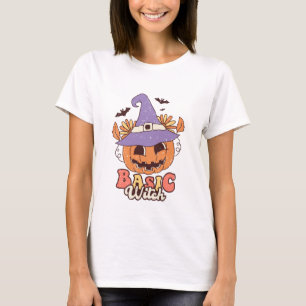 Retro Basic Hexe - Halloween T-Shirt