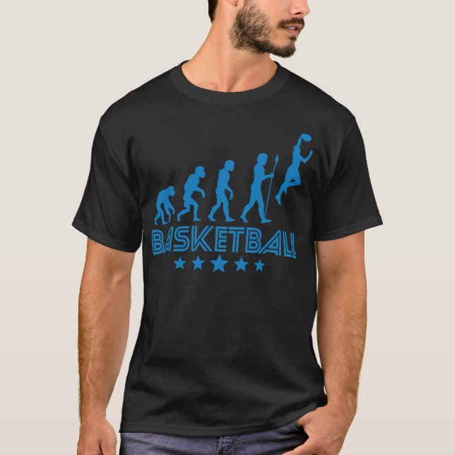Retro Basketball Evolution Knöchelbrecher Shirt Ba (Vorderseite)