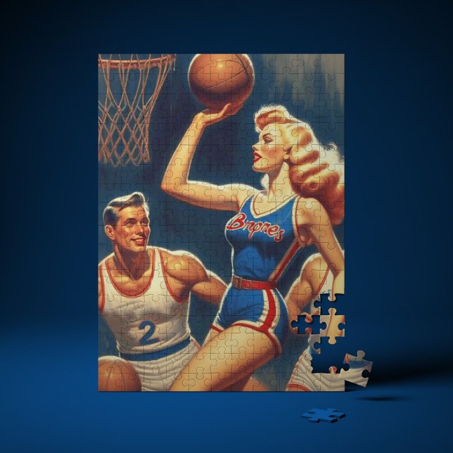 Retro Basketball-Illustration (Von Creator hochgeladen)