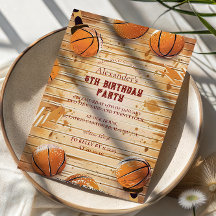 Retro-Basketballplatz-Geburtstag