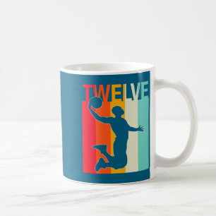 Retro-Basketballspieler 12 Jahre für Männer Jungen Kaffeetasse