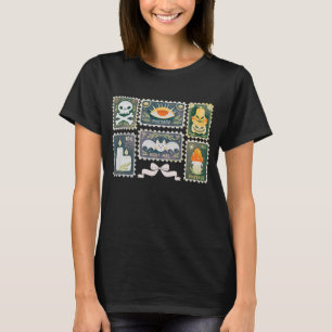 Retro Bat Halloween Spooky Season Pumpkin Briefmar T-Shirt