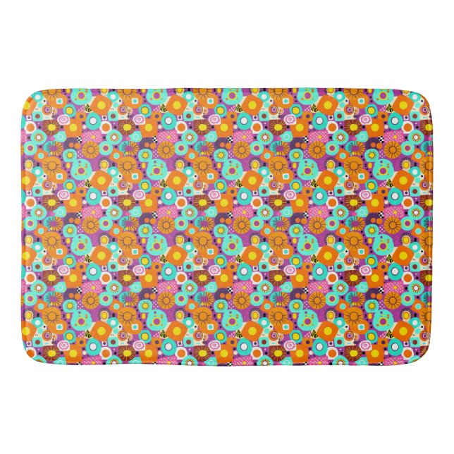 Retro Bath Mat - Vibrant & Stylish Badematte (Vorderseite)