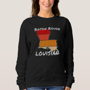 Retro Baton Rouge LA Louisiana Bekleidung Souvenir Sweatshirt
