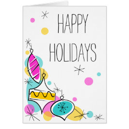 Retro Baubles Corner Holidays