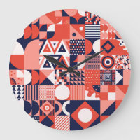 Retro Bauhaus Design, farbenfroh geometrisch.