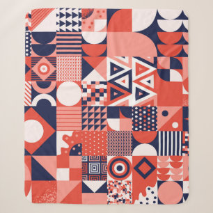 Retro Bauhaus Design, farbenfroh geometrisch. Sherpadecke