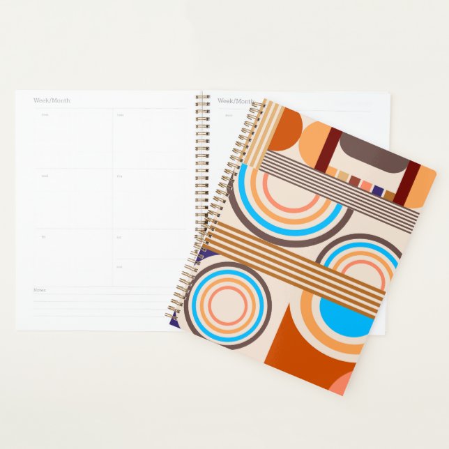 Retro-Bauhaus-Muster  Planer (Anzeige)