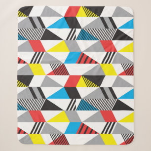 Retro Bauhaus Style: Nahtlos Abstrakt Sherpadecke