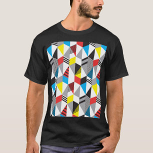 Retro Bauhaus Style: Nahtlos Abstrakt T-Shirt