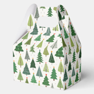 Retro-Bäume Geschenkschachtel