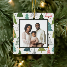 Retro-Bäume Keramikornament