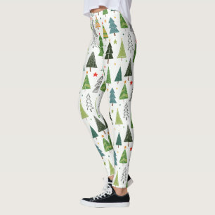 Retro-Bäume Leggings