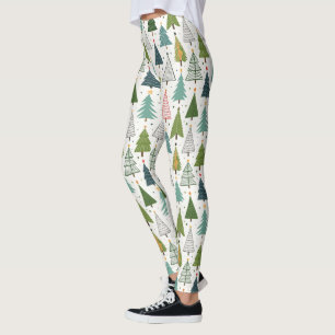 Retro-Bäume Leggings