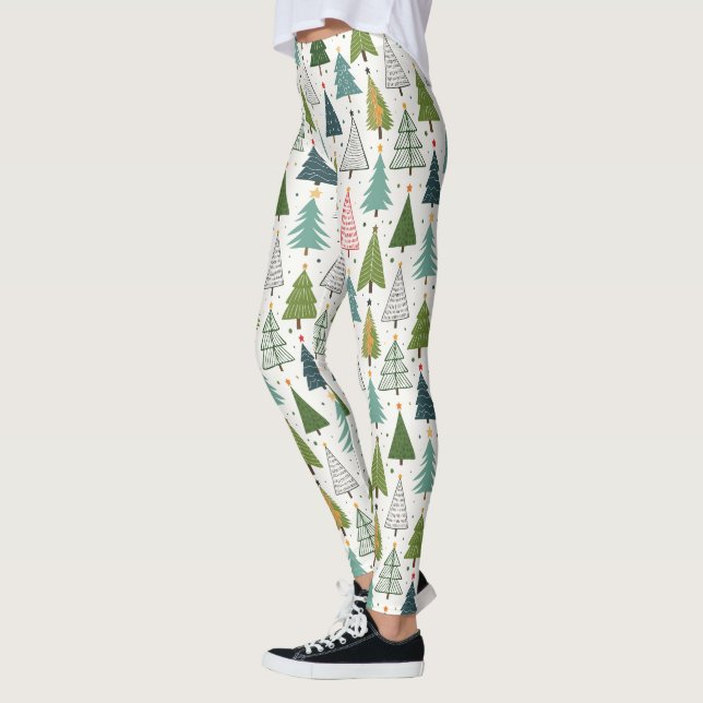 Retro-Bäume Leggings (Links)