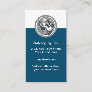 Retro-Bauschweiß Visitenkarte