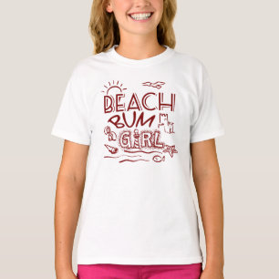 Retro Beach Bum Girl T-Shirt