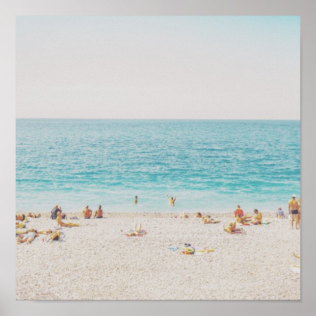 Retro Beach Foto Poster (Vorne)