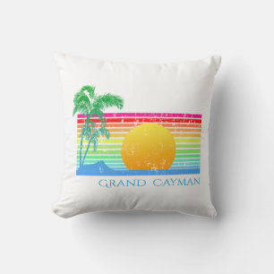 Retro Beach Grand Cayman Kissen