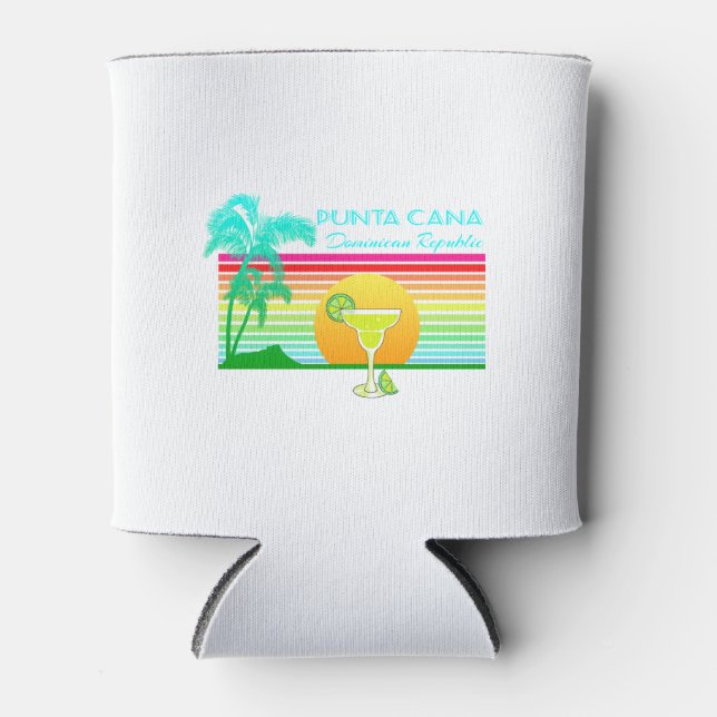 Retro Beach Punta Cana Margarita Dosenkühler (Vorderseite)