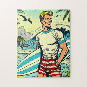 Retro Beach Surf Comicen