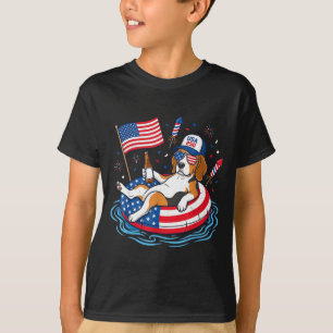 Retro Beagle Bier USA 250. Jubiläum 4. T-Shirt