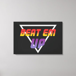 Retro Beat Em Up Gaming Leinwanddruck