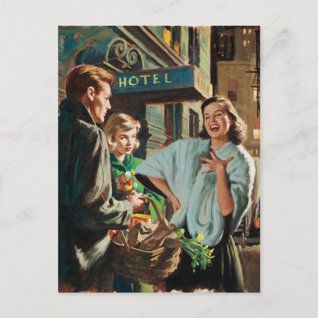 Retro Beauty 75 Postkarte (Vorderseite)