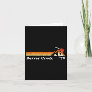 Retro Beaver Creek Ski Resort Colorado Snowboard S Karte