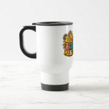 Retro-Becher 'Bleib positiv'