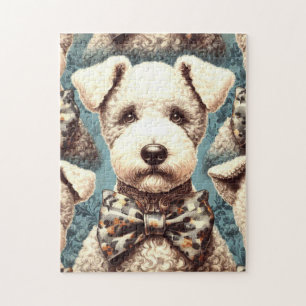 Retro Bedlington Terrier Illustration