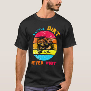 Retro bedrückter Sonnenuntergang ein wenig schaden T-Shirt