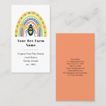 Retro Beekeeper Apiary Bio Honey Bee Rainbow